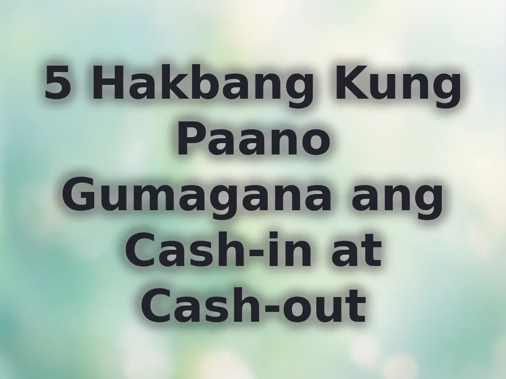 Cash-in Process